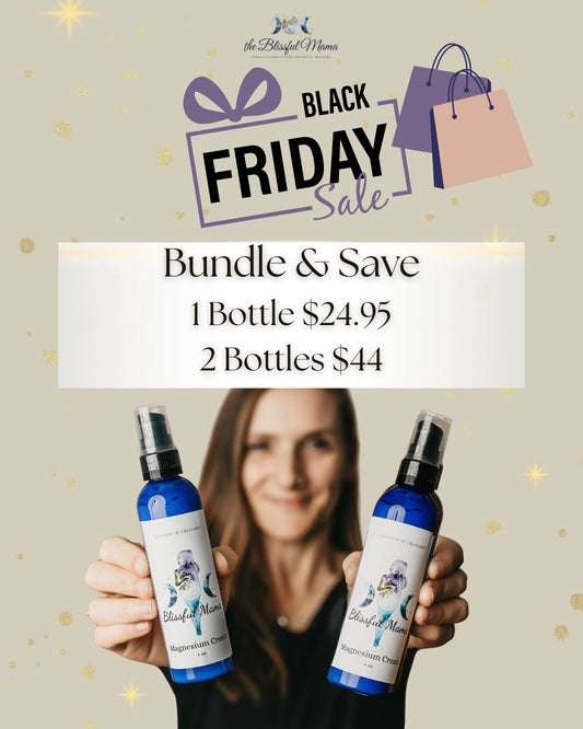 Black Friday Special: 2 Bottles of Magnesium Cream for $44